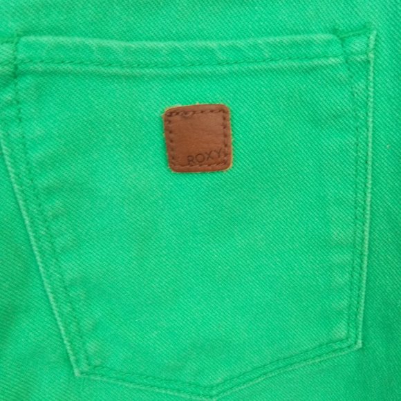 Roxy Forever Color Mint Denim Mini Shorts 27 - Picture 7 of 11